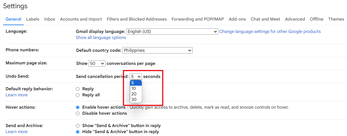 how to unsend an email on Gmail